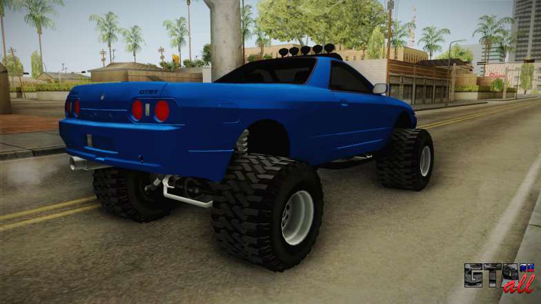 Nissan Skyline R32 Pickup Off Road для GTA San Andreas задняя часть