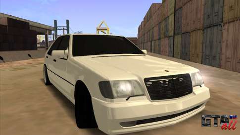 Mercedes-Benz S63 Brabus для GTA San Andreas вид спереди