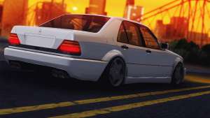 Mercedes-Benz W140 для GTA San Andreas вид сзади