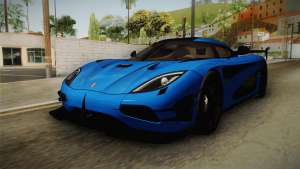 Koenigsegg Agera RS v1 для GTA San Andreas - вид спереди