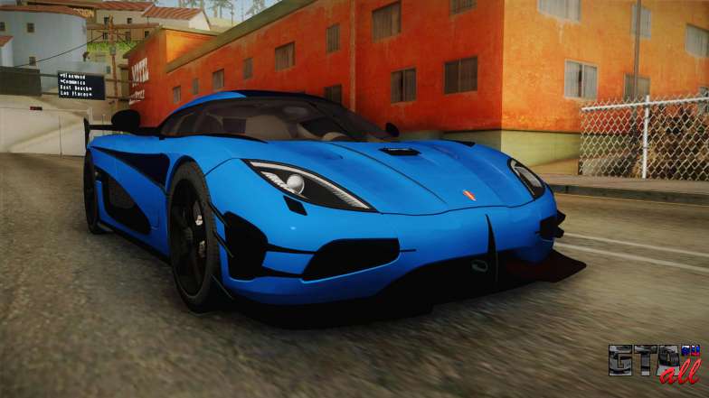 Koenigsegg Agera RS v1 для GTA San Andreas - передняя часть