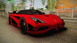 Koenigsegg Agera RS v2 для GTA San Andreas - вид спереди