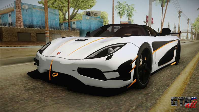 Koenigsegg Agera RS v3 для GTA San Andreas - вид спереди