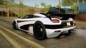 Koenigsegg Agera RS v3 для GTA San Andreas - вид сзади