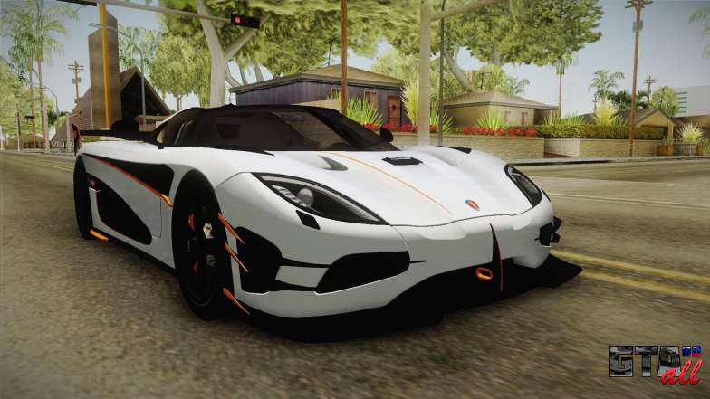 Koenigsegg Agera RS v3 для GTA San Andreas - передняя часть