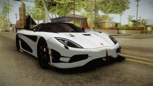 Koenigsegg Agera RS v3 для GTA San Andreas - передняя часть