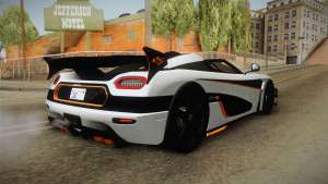 Koenigsegg Agera RS v3 для GTA San Andreas - задняя часть