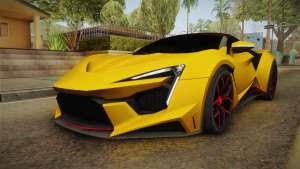 Asphalt 8 - Fenyr SuperSport W Motors для GTA San Andreas вид спереди