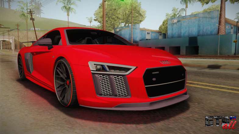 Audi R8 Vorsteiner для GTA San Andreas вид спереди