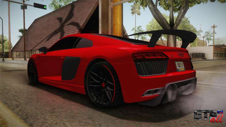 Audi R8 Vorsteiner для GTA San Andreas задняя часть