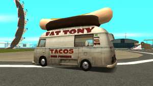 HotDog Fat Tony Tacos Tining 4X4 для GTA San Andreas вид сбоку