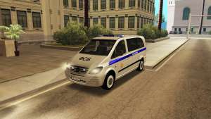 Mercedes-Benz Vito FSB для GTA San Andreas вид спереди