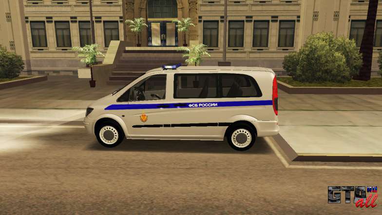 Mercedes-Benz Vito FSB для GTA San Andreas вид сбоку