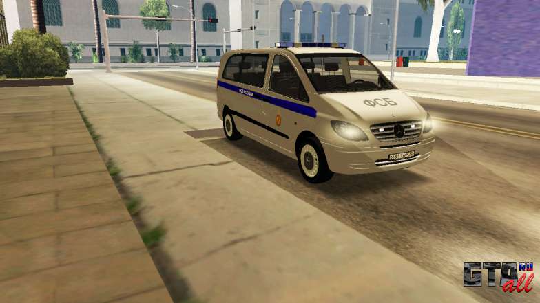 Mercedes-Benz Vito FSB для GTA San Andreas передняя часть