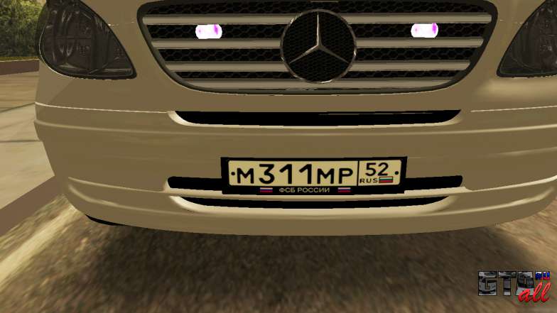 Mercedes-Benz Vito FSB для GTA San Andreas бампер