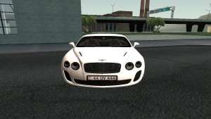 Bentley Continental GT Armenian для GTA San Andreas передняя часть