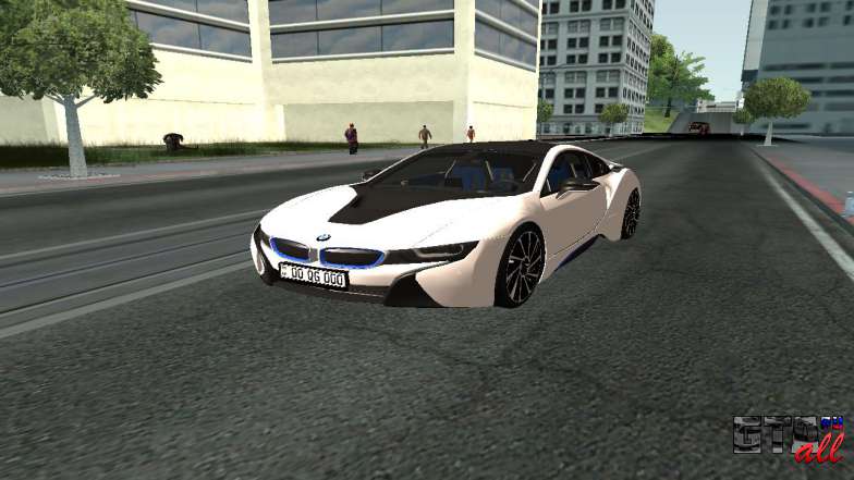 BMW i8 Armenian для GTA San Andreas вид спереди