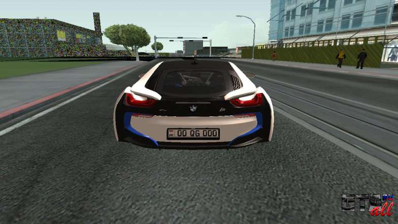 BMW i8 Armenian для GTA San Andreas задняя часть