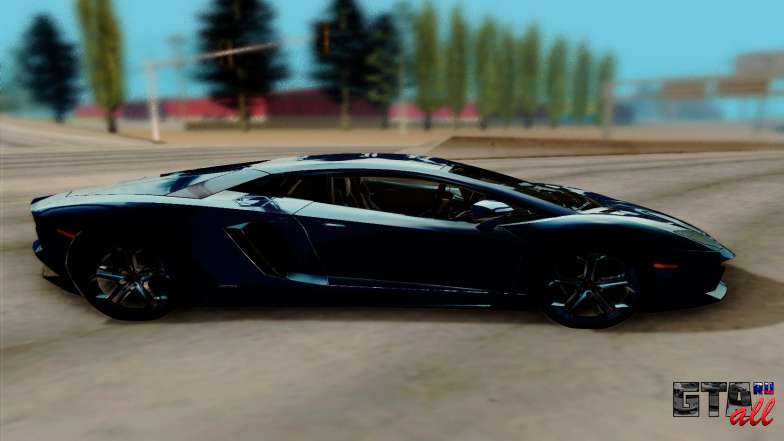 Lamborghini Aventador для GTA San Andreas вид сбоку