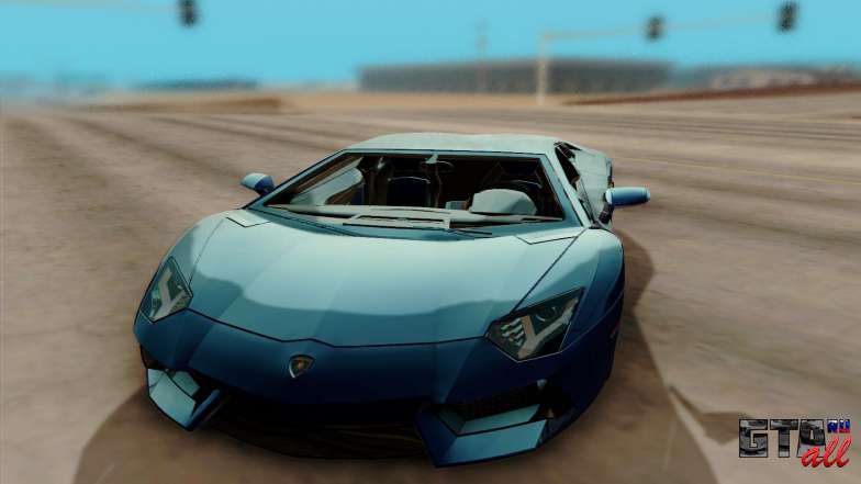 Lamborghini Aventador для GTA San Andreas передняя часть