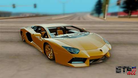 Lamborghini Aventador для GTA San Andreas вид спереди