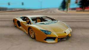 Lamborghini Aventador для GTA San Andreas вид спереди