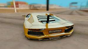 Lamborghini Aventador для GTA San Andreas задняя часть