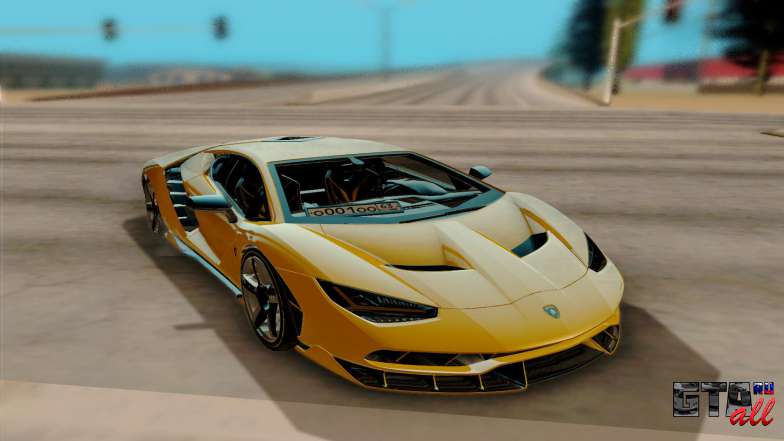 Lamborghini Centenario для GTA San Andreas вид спереди