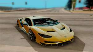 Lamborghini Centenario для GTA San Andreas вид спереди