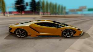 Lamborghini Centenario для GTA San Andreas вид сбоку