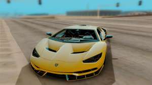 Lamborghini Centenario для GTA San Andreas передняя часть