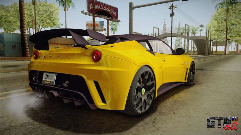 Lotus Evora GTE для GTA San Andreas вид сзади