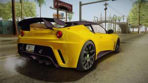 Lotus Evora GTE для GTA San Andreas вид сзади