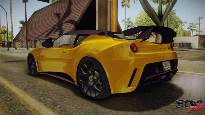 Lotus Evora GTE для GTA San Andreas задняя часть