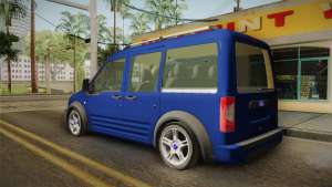 Ford Tourneo Connect 2012 ля GTA San Andreas - вид сбоку