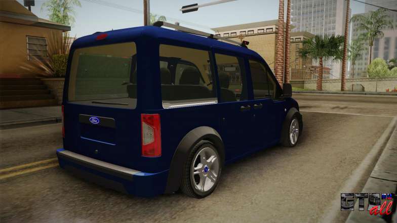 Ford Tourneo Connect 2012 ля GTA San Andreas - вид сзади