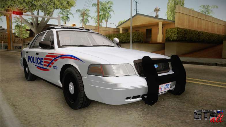 Ford Crown Victoria Police v1 для GTA San Andreas - вид спереди