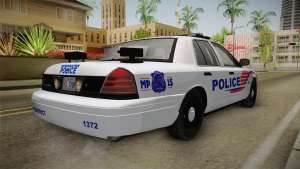 Ford Crown Victoria Police v1 для GTA San Andreas - вид сзади