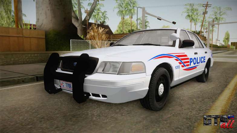 Ford Crown Victoria Police v2 для GTA San Andreas - вид спереди