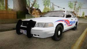 Ford Crown Victoria Police v2 для GTA San Andreas - вид спереди