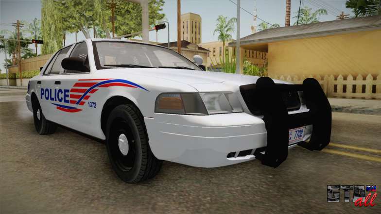 Ford Crown Victoria Police v2 для GTA San Andreas - передняя часть