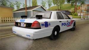 Ford Crown Victoria Police v2 для GTA San Andreas - задняя часть