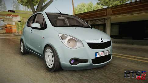 Opel Agila для GTA San Andreas - вид спереди