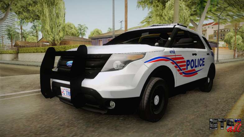 Ford Explorer 2013 Police для GTA San Andreas - передняя часть