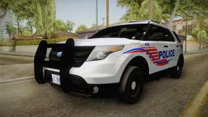 Ford Explorer 2013 Police для GTA San Andreas - передняя часть