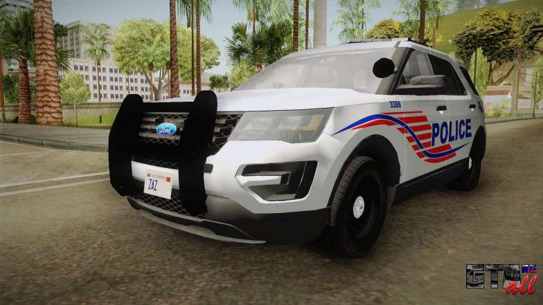 Ford Explorer 2016 Police для GTA San Andreas - вид спереди