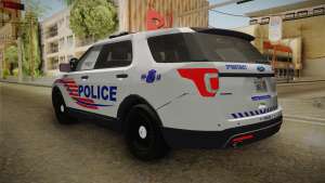 Ford Explorer 2016 Police для GTA San Andreas - задняя часть