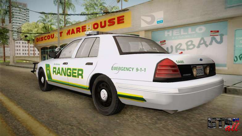 Ford Crown Victoria Police для GTA San Andreas - вид сзади