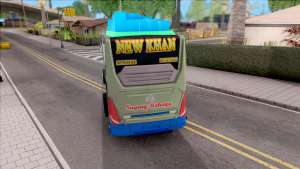 New Khan Bus G для GTA San Andreas - вид сзади