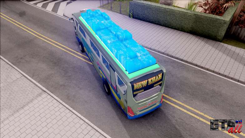 New Khan Bus G для GTA San Andreas - вид сверху